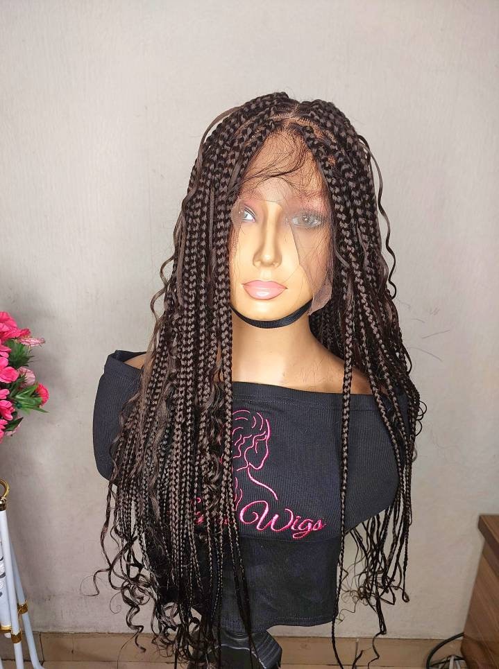 Braided Wigs for Black Women, Braided Wigs With Options of Closure